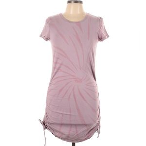 PINK Victoria’s Secret Purple Tie-Dye Ruched T-Shirt Dress XS